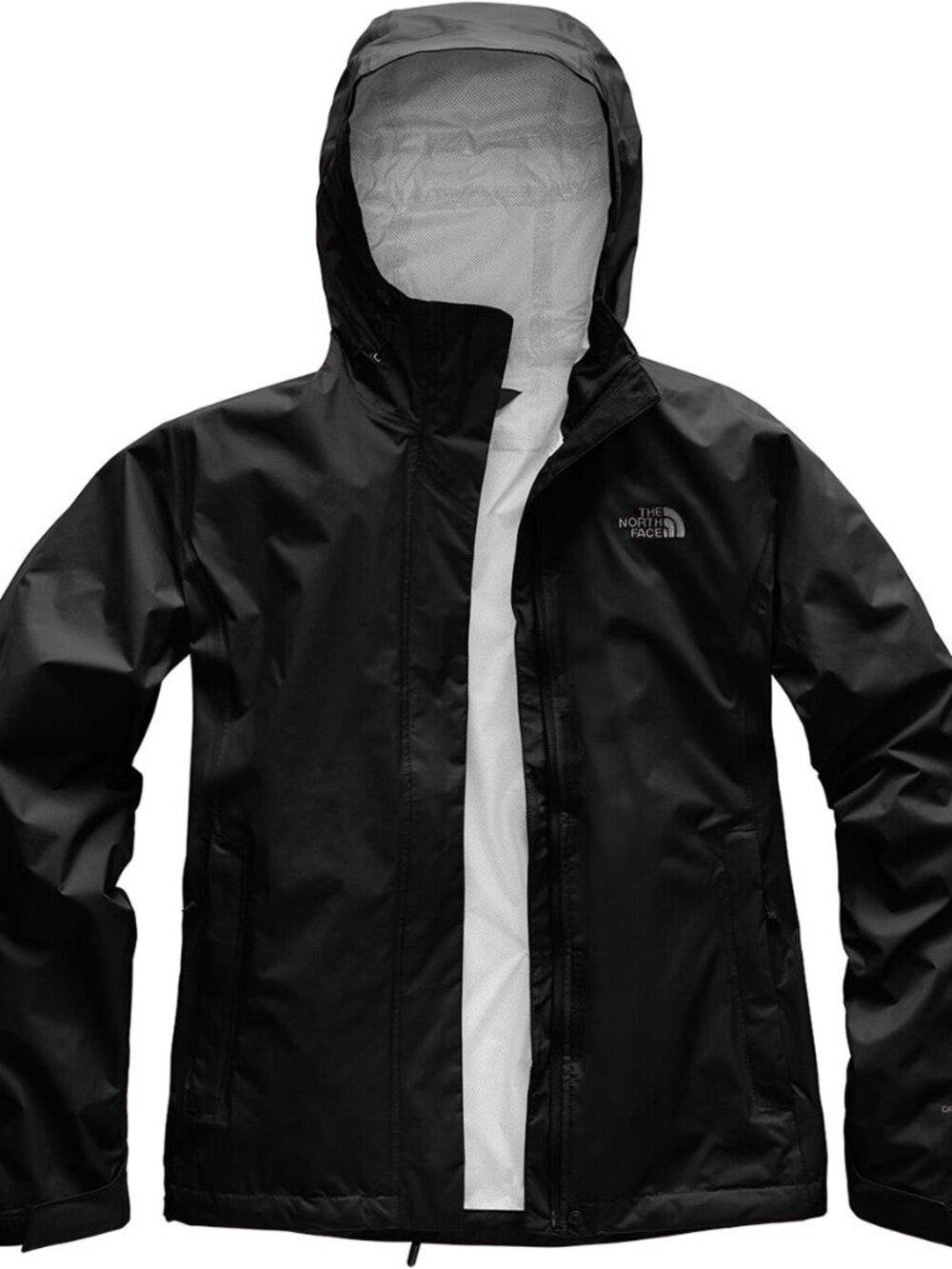 NWT THE NORTH FACE Women’s Venture 2 Waterproof Hooded Rain Jacket Black Size L - Picture 4 of 6